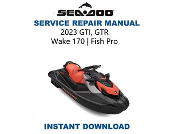 Seadoo GTI GTR-servicehandleiding | Wakker 170 | Fish Pro | Sea-Doo-reparatiegids 2023-2025 | Digitale download | Pdf