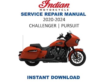 Indian Challenger / Pursuit Service Manual | 2020-2024 Motorcycle Repair Guide | Instant Digital Download | PDF