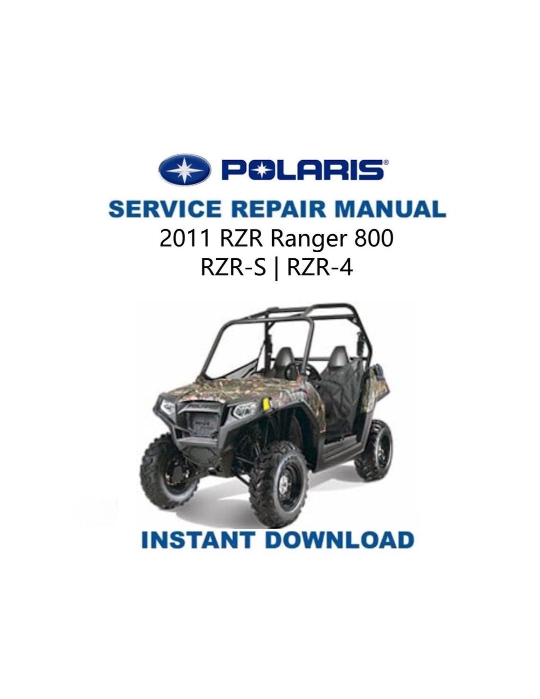 RZ50 93102-20143 93103-28011 サービスマニュアル Polaris RZR 800 Service Manual | 2011-2014 RZR-S RZR-4 Utv Repair