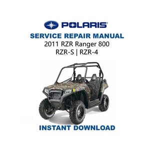 2011 Polaris RZR 800 Service-Handbuch | Waldläufer RZR-S RZR-4