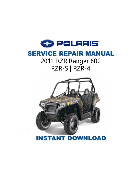 Polaris RZR 800 Service Manual | 2011-2014 RZR-S RZR-4 Utv Repair