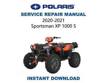 Polaris Sportsman XP 1000 Service Manual | 2020-2021 ATV Repair Guide | Instant Digital Download | PDF
