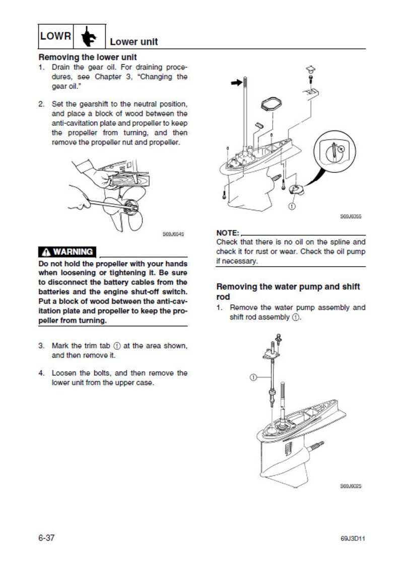 Yamaha F40 Outboard Service Manual Etsy