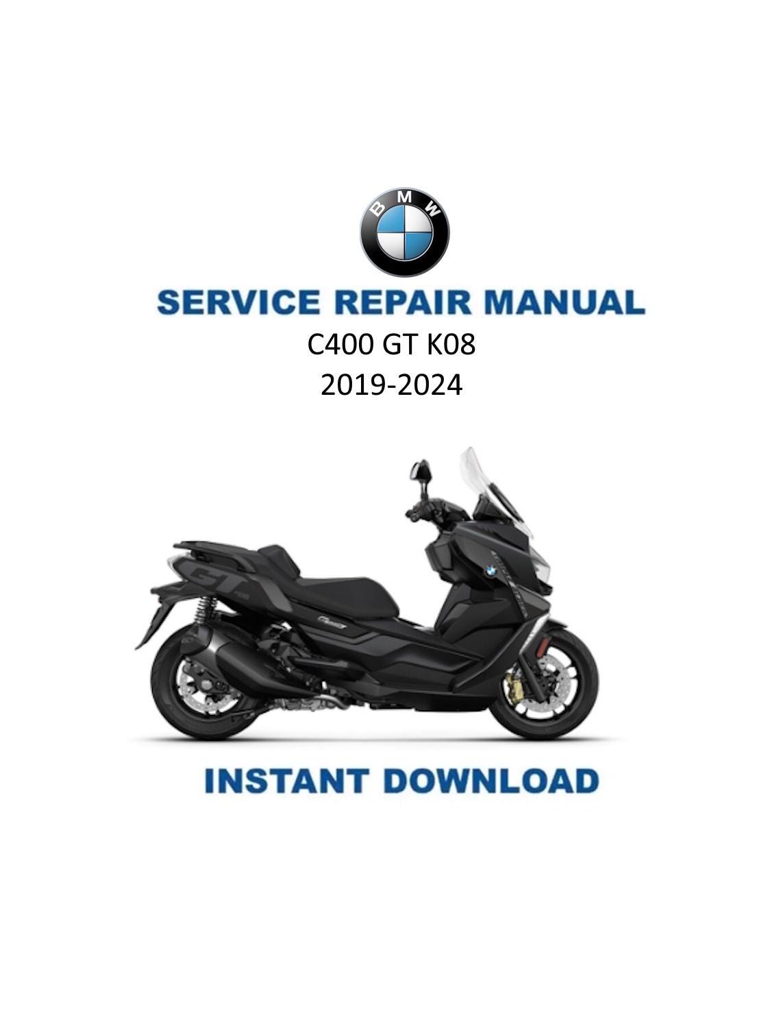 BMW C400 GT K08 Service Manual | 2019-2024 Motorcycle Repair Guide