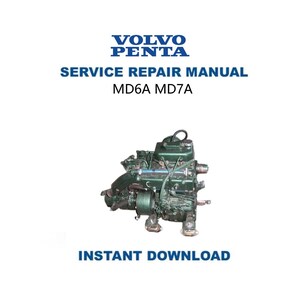 Volvo Penta MD6A MD7A Service Repair Manual | Instant Digital Download | PDF