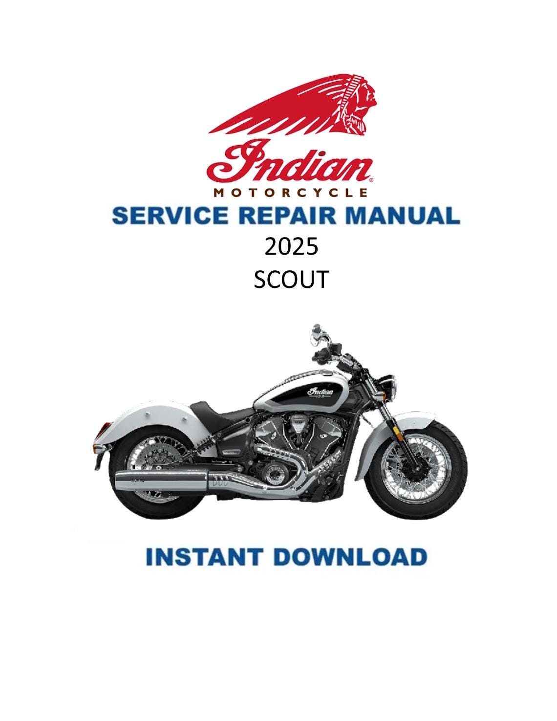 Indian Scout Bobber Classic Hollister Sport Service Manual | 2025