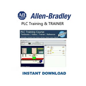 Allen Bradley PLC Training + TRAINER Simulator & Reference Manuals - Immediate Access