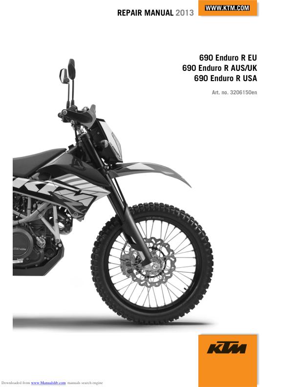KTM 690 SMC サービスマニュアル | 2013-2014 バイク修理ガイド