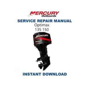 Merkur Optimax 135 150 Außenbordservice Reparaturanleitung | Sofortiger digitaler Download | PDF-Datei