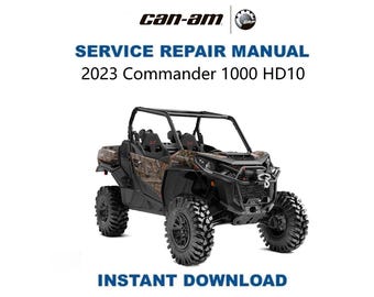 Can-Am Commander 1000 HD10 Service Manual | 2023-2025 CanAm Repair Guide | Instant Digital Download | PDF