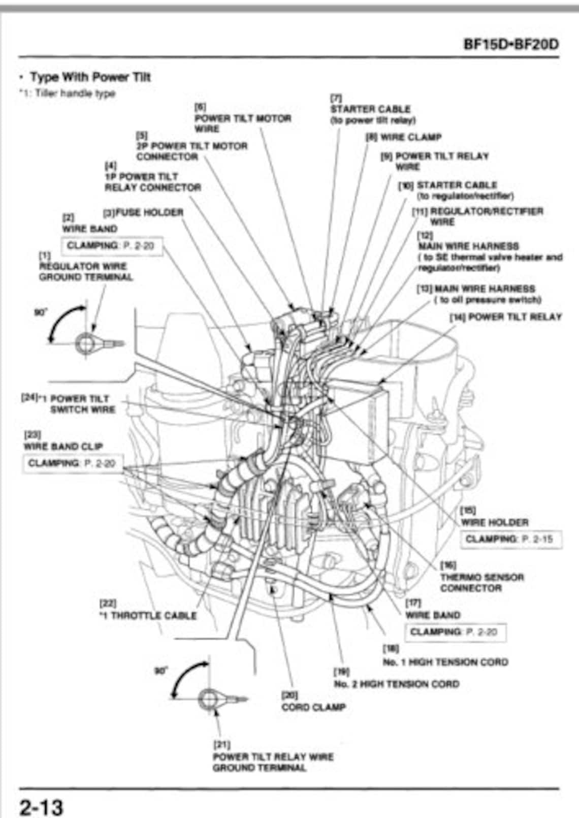 Honda BF5A BF50 Outboard Service Manual Immediate Download Etsy Canada