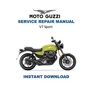 Moto Guzzi V7 Sport 750 850 Service Manual | Motorcycle Repair Guide | Instant Digital Download | PDF