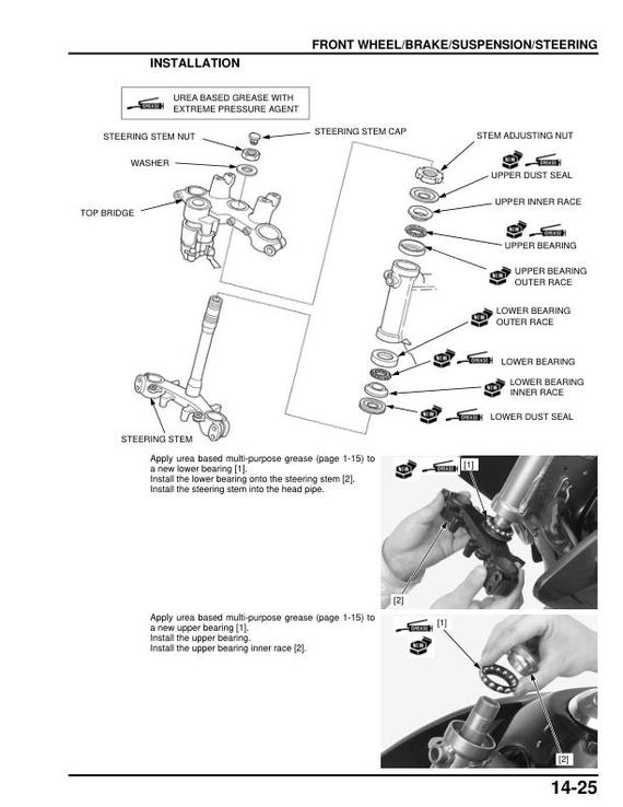 Honda XL125 XR125 XR150 Service Manual | 2012-2016 Motorcycle