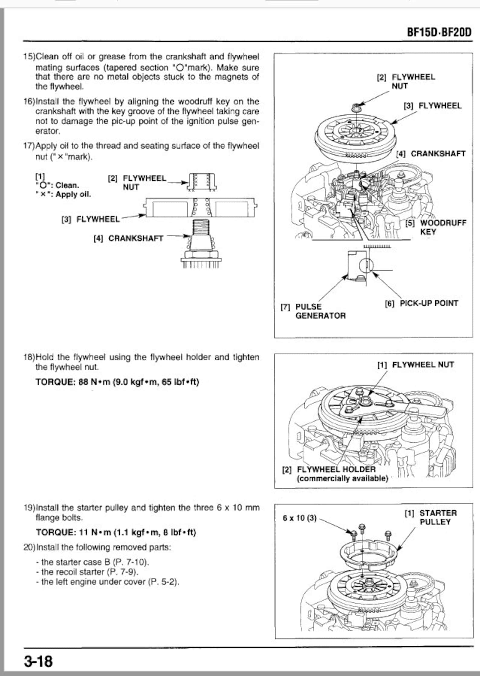 Honda BF15D BF20D Outboard Service Manual Immediate Download Etsy Canada