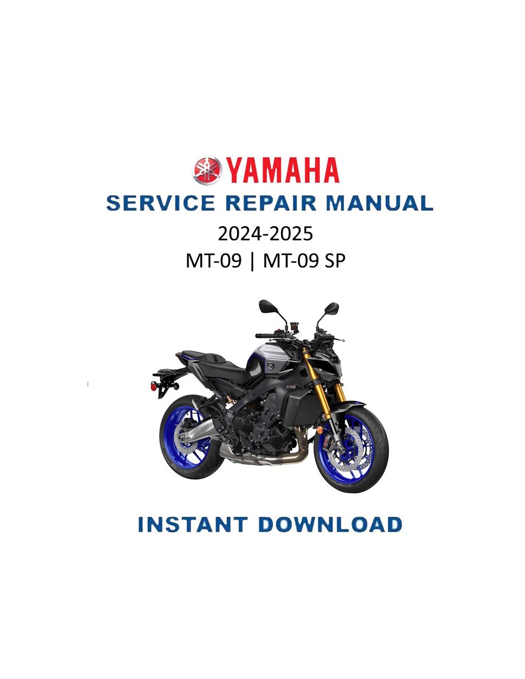 Yamaha MT09 FZ09 Service Manual | 2024-2025 MT-09 FZ-09 SP Repair