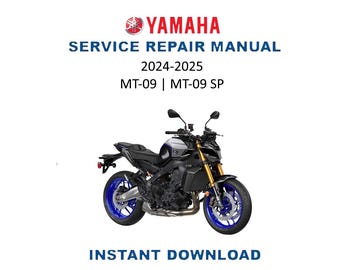 Yamaha MT09 FZ09 Service Manual | 2024-2025 MT-09 FZ-09 SP Repair