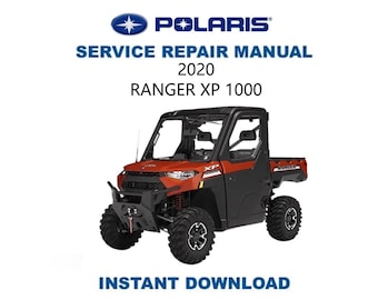 Polaris Ranger XP 1000 Service Manual | 2020 UTV Repair Guide | Digital Download | PDF
