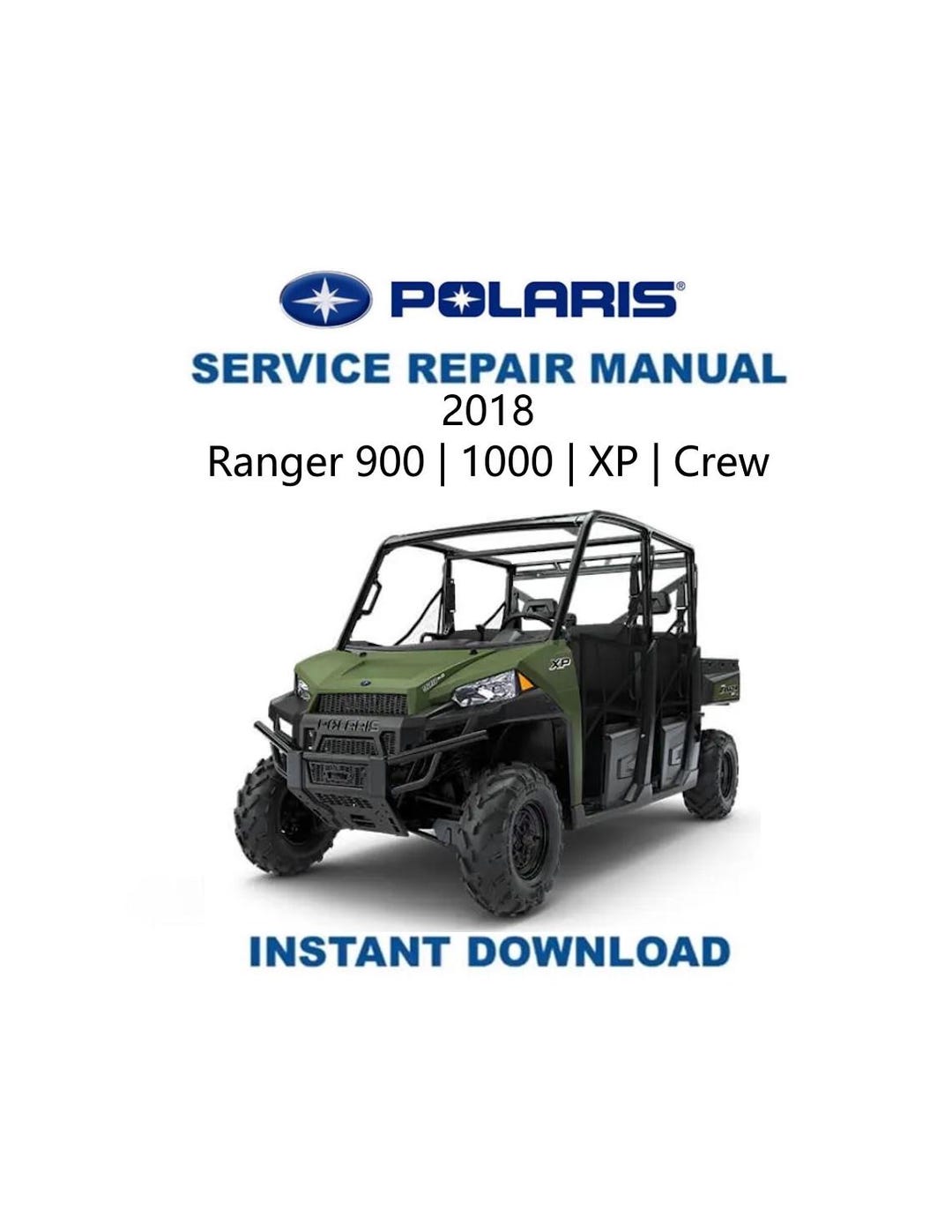 Polaris Ranger 900 1000 XP Crew Service Manual | 2018-2020 UTV