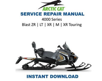 2022-2025 Arctic Cat Blast ZR LT M XR 4000 Service Manual