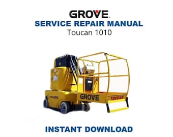 Grove Toucan Lift Service Anleitung | 1010 Reparaturanleitung | Sofortiger digitaler Download | PDF-Datei
