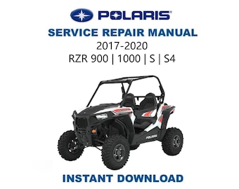 Polaris RZR 900 1000 Service Manual | 2017-2020 UTV Repair Guide | Instant Digital Download | PDF