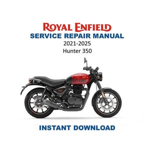 Manual de Serviço da Royal Enfield Hunter 350 | Guia de Reparo de Motocicletas 2021-2025 | Download Digital Instantâneo | PDF