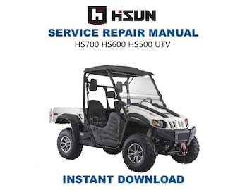 HiSun HS700 HS600 HS500 Service Manual | UTV Repair Guide | Digital Download | PDF