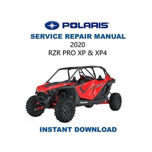 2020 Polaris RZR Pro XP | XP4 Service Repair Manual | Instant Digital Download | PDF