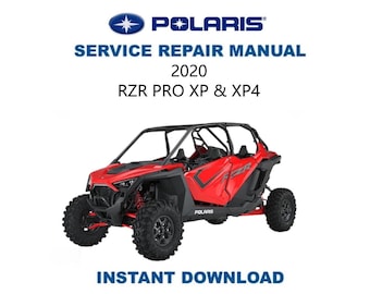 Polaris RZR Pro XP Service Manual | 2020-2021 UTV Repair Guide | Instant Digital Download | Pdf