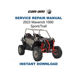 Manual de reparación y servicio del Can-Am Maverick 1000 Sport/Trail 2023 / Descarga digital instantánea / PDF
