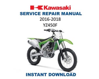 Kawasaki KX 450 Service Manual | 2016-2018 KX450F Repair Guide