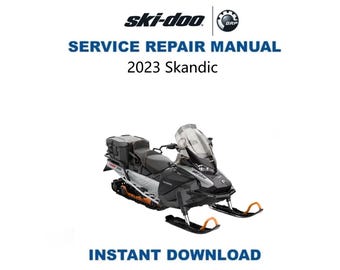 Manuale di assistenza Skidoo Skandic 600 850 900 2023 / Guida alla riparazione della motoslitta Ski-Doo / Download digitale immediato / PDF