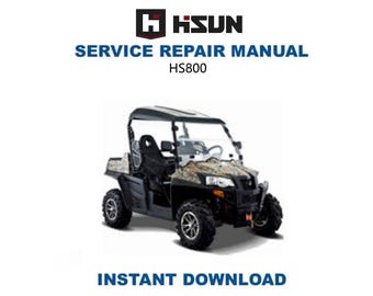 HiSun HS800 Service Anleitung | UTV Reparaturanleitung | Sofortiger digitaler Download | PDF-Datei