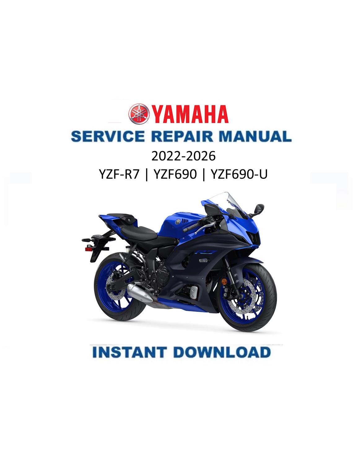 YZF-R7 22〜（YAMAHA YZF690 ）サービスマニュアル Yamaha R7 Service Manual | 2022-2026 YZF-R7 YZF690 Motorcycle
