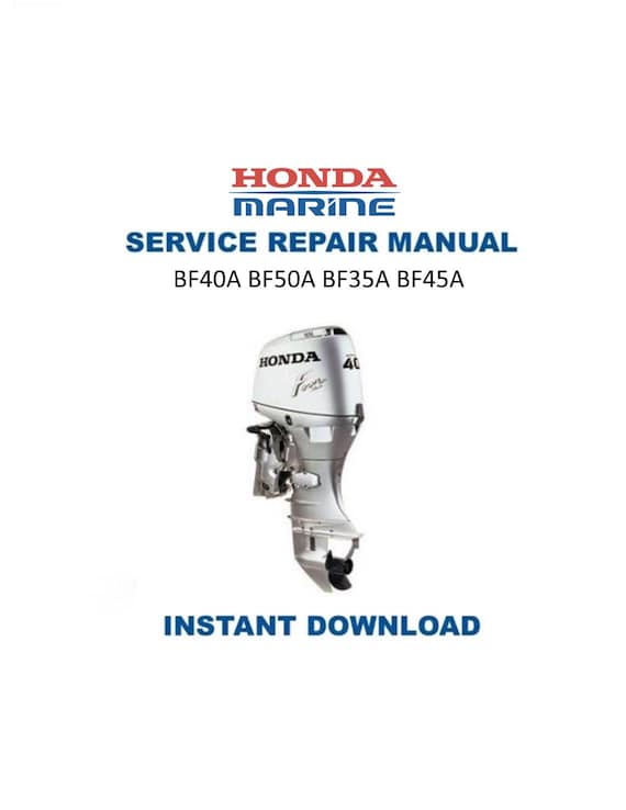Honda BF40A BF50A サービスマニュアル | BF35A BF45A 船外機修理