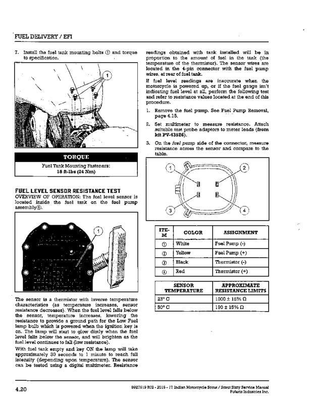 Indian Scout Service Manual | Scout Sixty | 2015-2024 Motorcycle