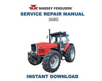 Massey Ferguson 3680 Tractor Service Manual | Repair Guide | Instant Digital Download | PDF