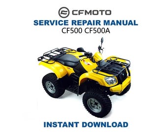 Manual de servicio y reparación CFMOTO CF 500 / 2006-2010 / Descarga digital instantánea / PDF