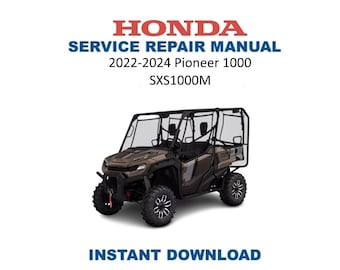 Honda Pioneer SXS1000 Service Manual | 2022–2024 UTV Repair Guide