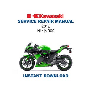 Kawasaki Ninja 300 Motorcycle Service Manual | 2012 | ABS | Immediate Download