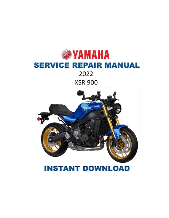 YAMAHA XSR900 サービスマニュアル Yamaha 2024 XSR900 Service Manual