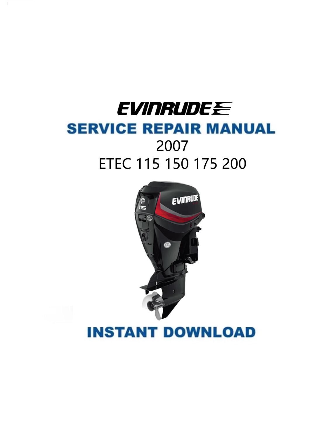 Manuel Atelier Johnson/Evinrude 90-175 HP (OMC) - Occasion, En Allemand, Pour Moteurs Hors-bord