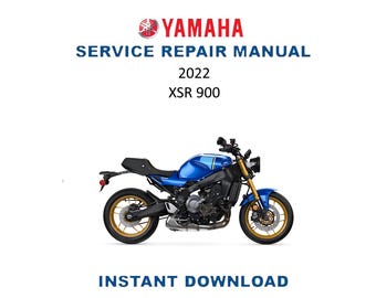 Yamaha 2024 XSR 900 Service Manual Maintenance Repair - Etsy