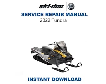 2022 Skidoo Tundra 600 900 Service Manual | Snowmobile Repair Guide | Instant Digital Download | PDF