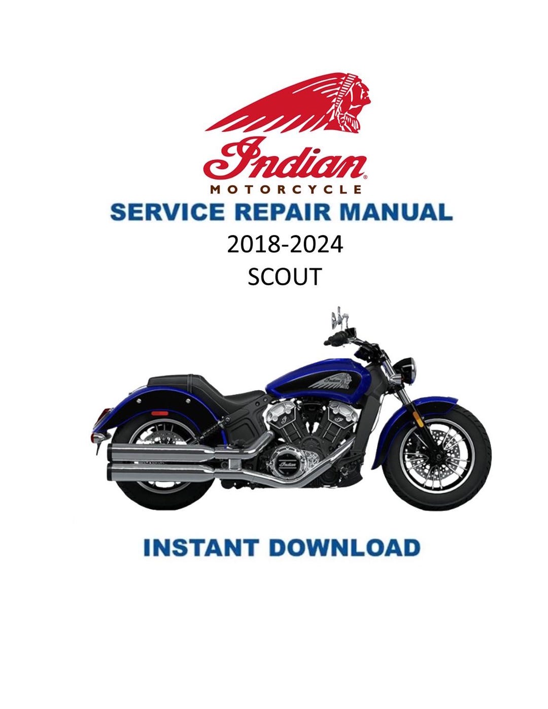 Indian Arrow & Scout 修理オーバーホールマニュアル Indian Scout Bobber Rogue サービスマニュアル | 2018-2024 バイク