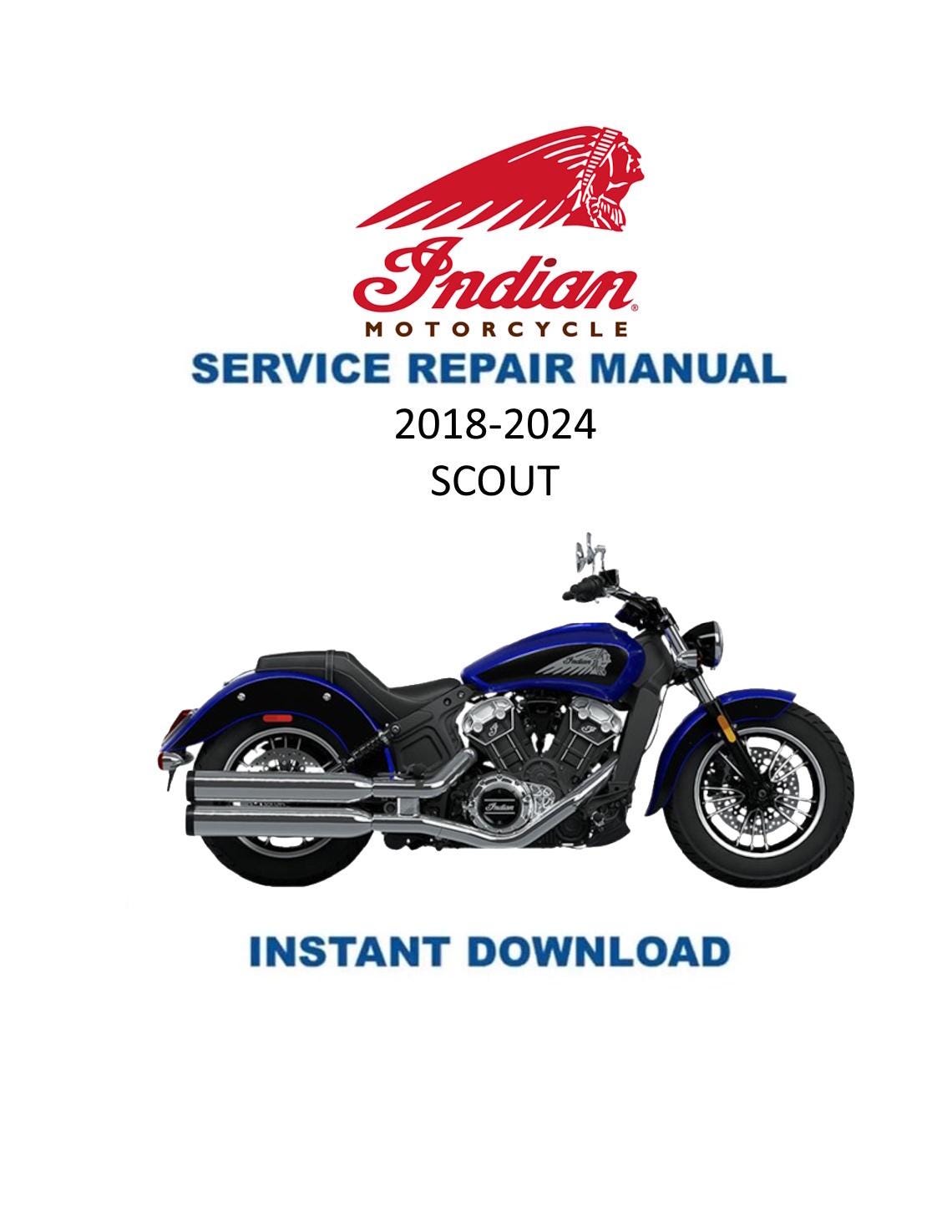 Indian Scout Bobber Rogue サービスマニュアル | 2018-2024 バイク