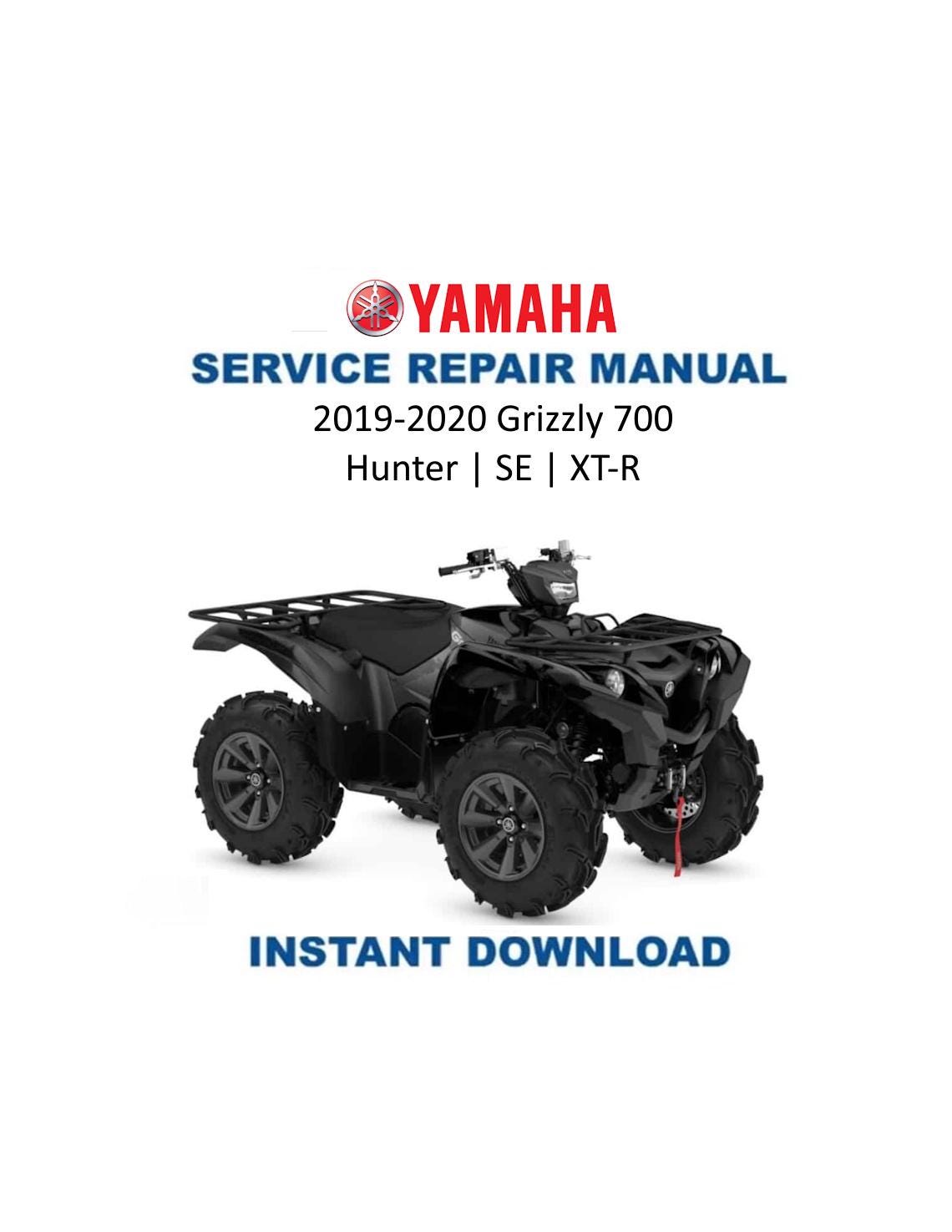Yamaha Grizzly Hunter SE XT-R 700 Service Manual | 2019-2020 ATV