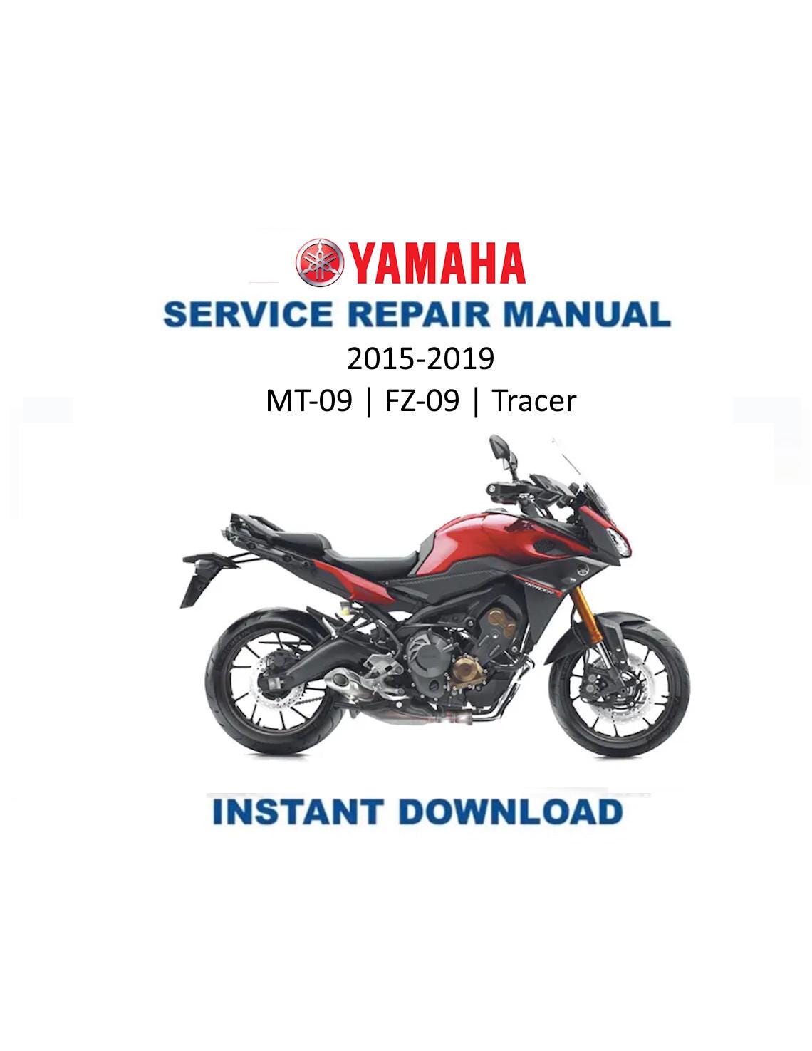 Yamaha MT09 FZ09 Tracer Service Manual | 2015-2019 MT-09 FZ-09