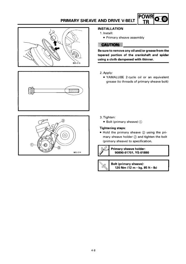 Yamaha SRX 600 700 Service Manual | 1997-2002 Snowmobile Repair