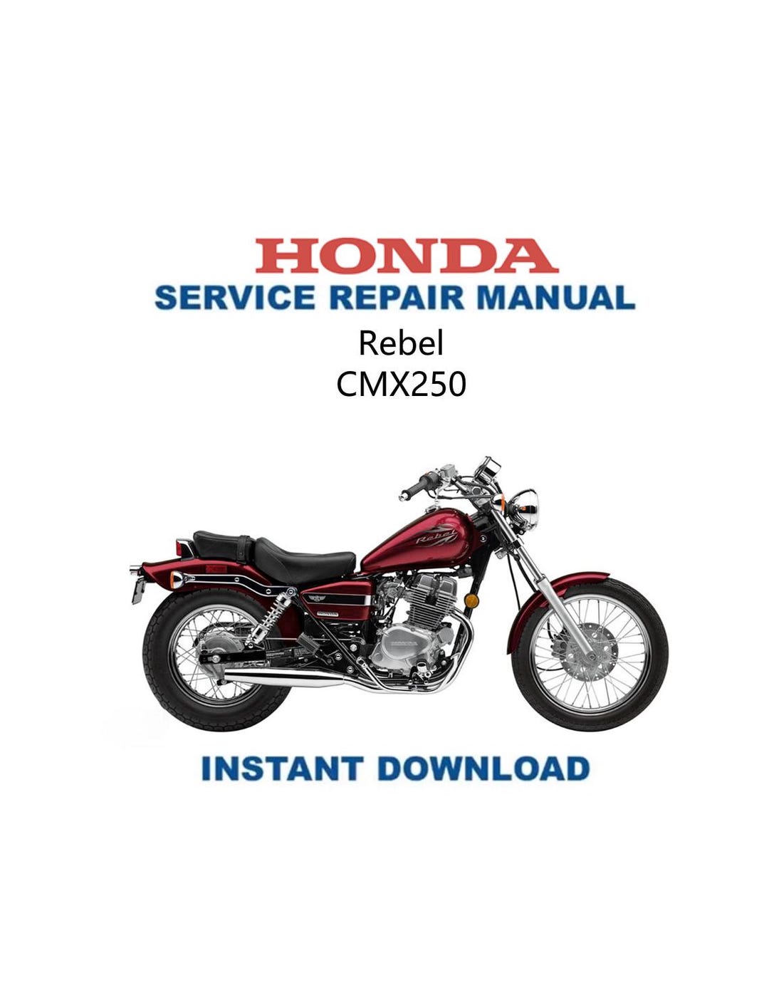HONDA レブル250 サービスマニュアル ホンダ レブル250 サービスマニュアル 英語版 正規 中古 バイク